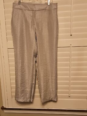 Chico's Travelers Silver-Gray Dress Pants